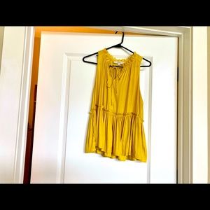 Loft shirt | Size S | Yellow | Tie in front | long